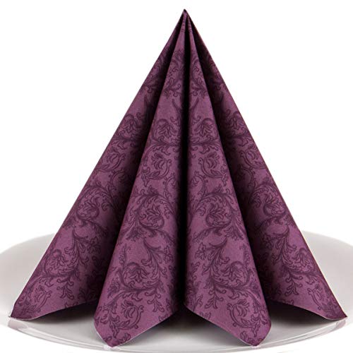 Servietten Ornament beere Premium Airlaid, STOFFÄHNLICH | 50 Stück | 40 x 40cm | Hochzeitsserviette | hochwertige edle Serviette für Hochzeit, Geburtstag, Party, Taufe, Kommunion | made in Germany Servietten Ornament beere Premium Airlaid, STOFFÄHNLICH | 50 Stück | 40 x 40cm | Hochzeitsserviette | hochwertige edle Serviette für Hochzeit, Geburtstag, Party, Taufe, Kommunion | made in Germany von HANTERMANN