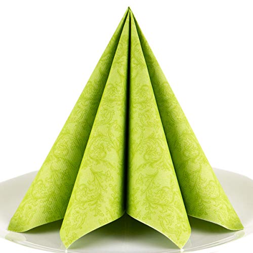 Servietten Ornament grün Premium Airlaid, STOFFÄHNLICH | 50 Stück | 40 x 40cm | Hochzeitsserviette | hochwertige edle Serviette für Hochzeit, Geburtstag, Party, Taufe, Kommunion | made in Germany Servietten Ornament grün Premium Airlaid, STOFFÄHNLICH | 50 Stück | 40 x 40cm | Hochzeitsserviette | hochwertige edle Serviette für Hochzeit, Geburtstag, Party, Taufe, Kommunion | made in Germany von HANTERMANN