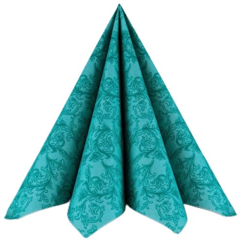 Servietten Ornament petrol Premium Airlaid, STOFFÄHNLICH | 50 Stück | 40 x 40cm | Hochzeitsserviette | hochwertige edle Serviette für Hochzeit, Geburtstag, Party, Taufe, Kommunion | made in Germany Servietten Ornament petrol Premium Airlaid, STOFFÄHNLICH | 50 Stück | 40 x 40cm | Hochzeitsserviette | hochwertige edle Serviette für Hochzeit, Geburtstag, Party, Taufe, Kommunion | made in Germany von HANTERMANN
