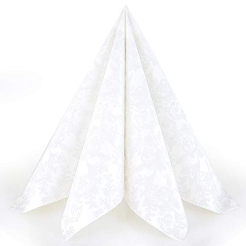 Servietten Ornament weiß Premium Airlaid, STOFFÄHNLICH | 50 Stück | 40 x 40cm | Hochzeitsserviette | hochwertige edle Serviette für Hochzeit, Geburtstag, Party, Taufe, Kommunion | made in Germany Servietten Ornament weiß Premium Airlaid, STOFFÄHNLICH | 50 Stück | 40 x 40cm | Hochzeitsserviette | hochwertige edle Serviette für Hochzeit, Geburtstag, Party, Taufe, Kommunion | made in Germany von HANTERMANN