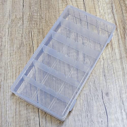 HAOBIN Aufbewahrungsbox Mit 6 FäCher Sortierboxen Sortierbox FüR Kleinteile Pp Sorting Boxes Sortimentskasten Sortimentsbox Sortimentsboxen Für Schmuck,Perlen,Kleinteilen (6 Raster, 1) von HAOBIN