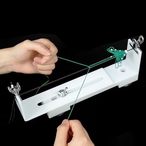HAOBIN Paracord Jig Armband Maker Paracord Armband Herstellen Kunststoff Vorrichtung Hersteller mit 2 Klemmen und 2 Saugnäpfen Längenverstellbares Werkzeug zum Weben von DIY-Armbänder (Weiß) von HAOBIN