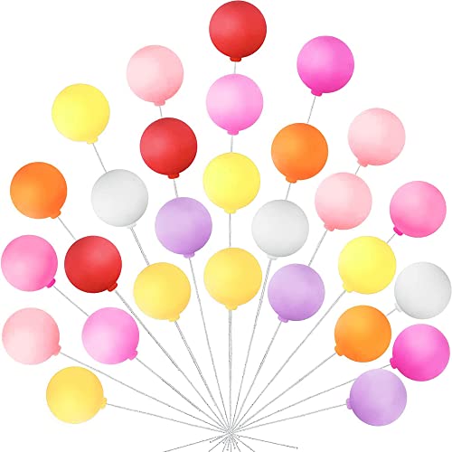 HAOBIN Kuchen Dekoration Kugeln 32 StüCk Luftballons Tortenaufsatz Luftballon Kuchen Topper Cupcake Topper Ball Kuchendeckel Diy Kuchen Dekorieren Valentinstag Geburtstag Hochzeit ZubehöR Dekor (A) von HAOBIN