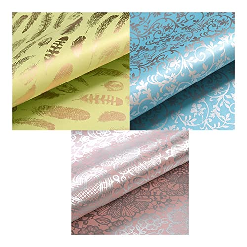 ZQDMYT Geschenkpapier Perllegierende Geschenkpapier Multifunktionsvielfalt Vielfalt von Styles Book Cover Exquisite Geschenkverpackung zum Valentinstag 29.5in Geschenk (Color : C) von HAODA