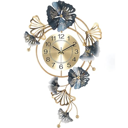 Große Wanduhr, Moderne Wanduhren, Wanddeko Metall, Kreatives Metall-Ginkgo-Blatt-Design, Leise, Geräuschlos, Nicht Tickende Dekoration, Uhren Für Wohnzimmer, Schlafzimmer, Zuhause, 75 (Color:Vertikal) Große Wanduhr, Moderne Wanduhren, Wanddeko Metall, Kreatives Metall-Ginkgo-Blatt-Design, Leise, Geräuschlos, Nicht Tickende Dekoration, Uhren Für Wohnzimmer, Schlafzimmer, Zuhause, 75 (Color:Vertikal) von HAODING