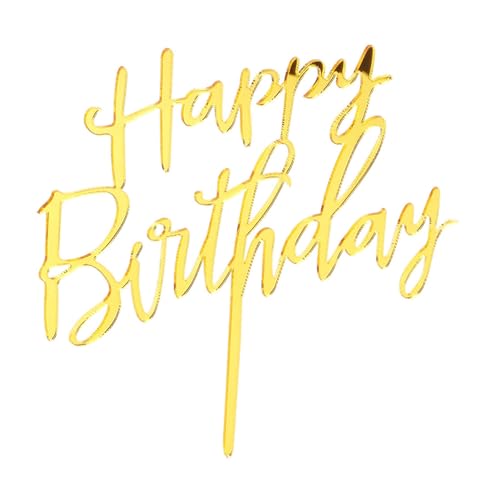 HAOHIZE Alles Gute zum Geburtstag-Kuchenaufsatz, 10 Stück Acryl-Kuchenaufsatz, Einsteckkarte, Flagge, Cupcake-Aufsatz für Geburtstagsparty-Kuchendekorationen HAOHIZE Alles Gute zum Geburtstag-Kuchenaufsatz, 10 Stück Acryl-Kuchenaufsatz, Einsteckkarte, Flagge, Cupcake-Aufsatz für Geburtstagsparty-Kuchendekorationen von HAOHIZE