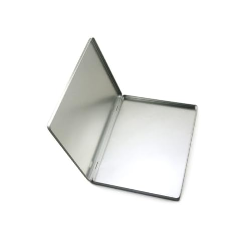 HAORUN Aufbewahrungsbox aus Metall, A4-Größe, silberfarbenes Gehäuse, 30,5 x 22,9 cm, leicht, langlebig, tragbar von HAORUN