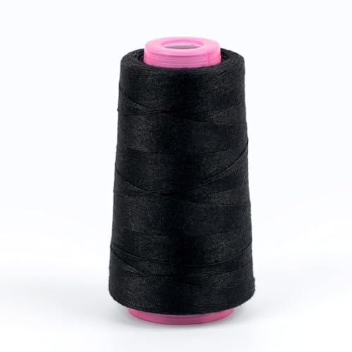 HAORUN Nähgarnspule, mehrere Farben, für DIY-Nähmaterial, solide, langlebig (schwarz) von HAORUN