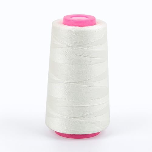HAORUN Nähgarnspule, mehrfarbig, für DIY-Nähmaterial, solide, langlebig, Weiß von HAORUN