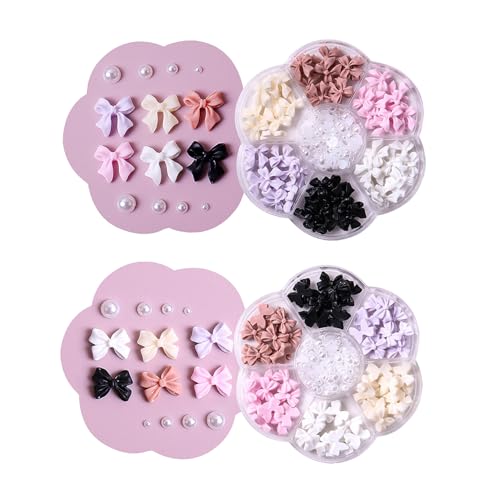 2 Boxen Bunte Nail Charms,DIY Nagel Deko für Nagelkunst Strasssteine Perlen,Charms Nägel Schmetterlings,Nail Art Set Nagelanhänger für Nagelkunst 2 Boxen Bunte Nail Charms,DIY Nagel Deko für Nagelkunst Strasssteine Perlen,Charms Nägel Schmetterlings,Nail Art Set Nagelanhänger für Nagelkunst von HAOXYO