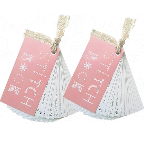 Schneidern-Bücher für Anfänger, kreatives Mini-Karten-Set, Stickereinstich-Anleitung, verschiedene Techniken lernen, einfache Kits Schneidern-Bücher für Anfänger, kreatives Mini-Karten-Set, Stickereinstich-Anleitung, verschiedene Techniken lernen, einfache Kits von HAOYEGUOJI