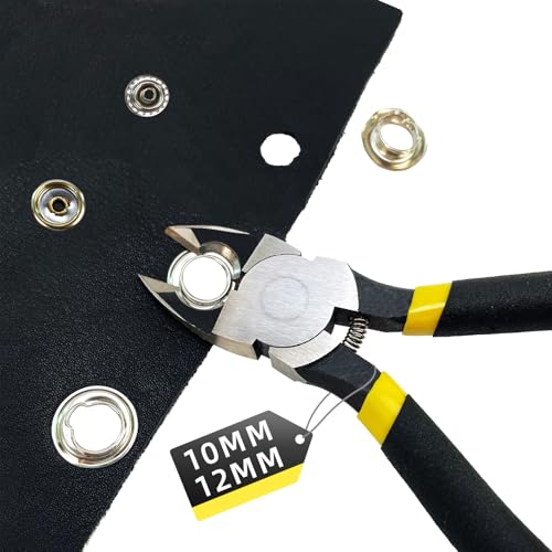 HAPDEN Grommet-Entfernungs-Set,Snap-Entfernungs-Werkzeug für Bootsabdeckungen, 10mm Trap Grommet-Kit-Entferner, 3/8" Ersatz-Ösenzange, Werkzeugset zur Reparatur von wasserdichten Planen von HAPDEN