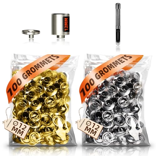 HAPDEN Ösenzange 12mm Zubehör, Ösenzange Nachfüllset mit 200 Ösen 12mm und Matrizenkopf 12mm HAPDEN Ösenzange 12mm Zubehör, Ösenzange Nachfüllset mit 200 Ösen 12mm und Matrizenkopf 12mm von HAPDEN