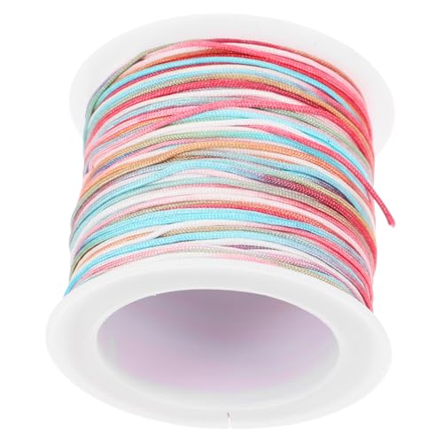 HAPINARY 1 Rolle Geflochtene Farbige Kordel Seil Zum Basteln Kordelband Für Schmuckherstellung Bastelseil Mit Chinlon-Material DIY-Kordelzug Für Halsketten Und Armbänder von HAPINARY