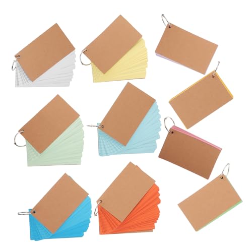 10 Stück Diy Flashcards mit Ringen Teiliges aus Beidseitig Linierten Karteikarten Verschiedenen für Studium und Meetings aus Sicherem Kraftpapier Gefertigt 10 Stück Diy Flashcards mit Ringen Teiliges aus Beidseitig Linierten Karteikarten Verschiedenen für Studium und Meetings aus Sicherem Kraftpapier Gefertigt von HAPINARY