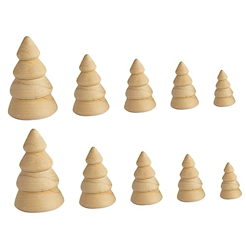 HAPINARY Weihnachtsbaum Aus Holz Bemalen Unvollendeter Mini-Baum Basteln Spielzeug für Jungen und Mädchen Kreatives Spielzeug für Jungen und Mädchen von HAPINARY
