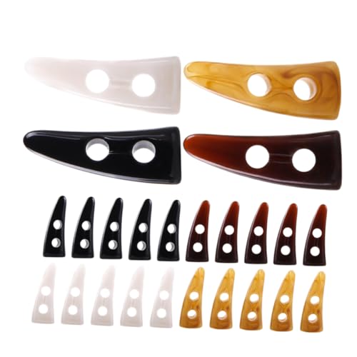 30 Stück Acryl Knöpfe für Mäntel Horn Knöpfe mit Farben für Jacken Pullover und Diy Projekte Einfach Anzunähen Robust und Geschlechtsneutral von HAPINARY