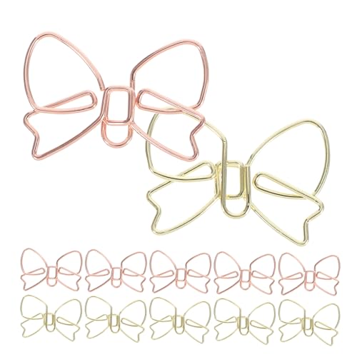 30 Stück Bowknot Metall Büroklammern Roségold Kreative Niedliche Papierclips für Büro Schule und Scrapbooking Vielseitige Dokumentenhalter Lesezeichen und Fotoclips 30 Stück Bowknot Metall Büroklammern Roségold Kreative Niedliche Papierclips für Büro Schule und Scrapbooking Vielseitige Dokumentenhalter Lesezeichen und Fotoclips von HAPINARY