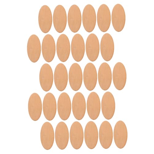 30 Stück Unlackierte Holzscheiben Oval Natürliche Holzstücke für Diy Bastelprojekte und Weihnachtsdekoration und Verzieren von Kunstwerken 30 Stück Unlackierte Holzscheiben Oval Natürliche Holzstücke für Diy Bastelprojekte und Weihnachtsdekoration und Verzieren von Kunstwerken von HAPINARY