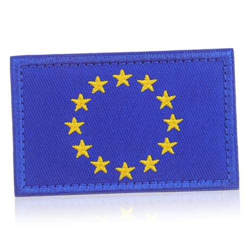 Eu Flaggen Patch Aufnäher Besticktes Abzeichen für Kleidung Rucksäcke Hüte und Westen Stylisches Eu Flag Accessoire zur Individuellen Gestaltung Eu Flaggen Patch Aufnäher Besticktes Abzeichen für Kleidung Rucksäcke Hüte und Westen Stylisches Eu Flag Accessoire zur Individuellen Gestaltung von HAPINARY