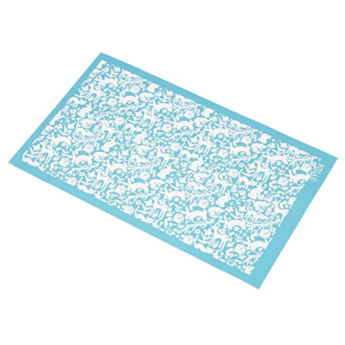 HAPINARY 1 Blatt Ton Bastelwerkzeug, Waschbare Netzvorlagen, Netz Transferschablonen, Polymer Ton Vorlagen, Siebdruckschablonen Für Polymer Ton, Siebdruckschablone, Wiederverwendbare HAPINARY 1 Blatt Ton Bastelwerkzeug, Waschbare Netzvorlagen, Netz Transferschablonen, Polymer Ton Vorlagen, Siebdruckschablonen Für Polymer Ton, Siebdruckschablone, Wiederverwendbare von HAPINARY