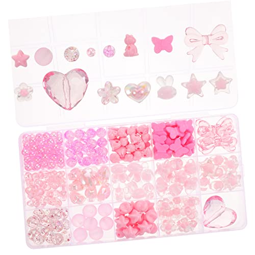 HAPINARY 1 Box Acrylperlen, DIY Zubehör, Perlen, Schmuckherstellungsperlen, Schmuckherstellungsset Für Mädchen, DIY Perlen, Schmuckbastelperlen, Schmuckperlen Zum Herstellen Von von HAPINARY
