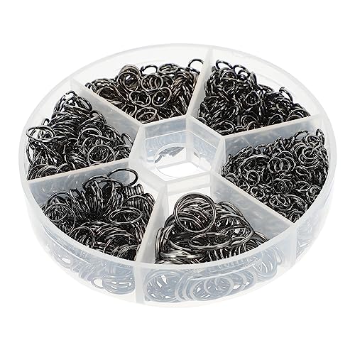 HAPINARY 1 Box Halsketten Reparatur Biegering Anhänger Für Schmuckherstellung, DIY Bastel Biegerringe, Runde Ringverbinder, Offene Ringe, Schmuckreparaturset, Schmuckherstellung, von HAPINARY