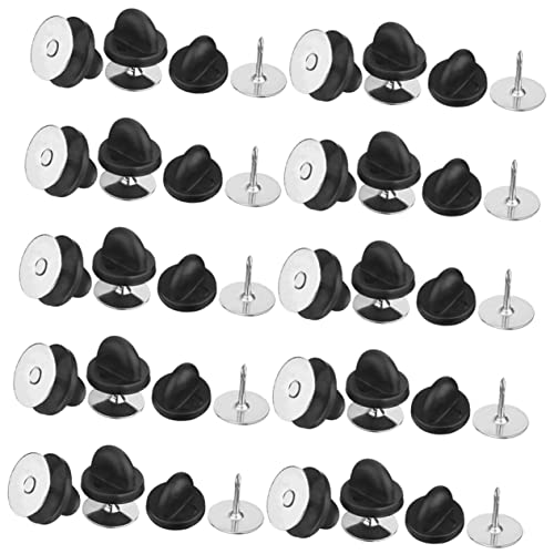 HAPINARY 1 Box Kappe Schnalle Pin Verriegelung Pin Keepers Rückseiten Sicherheitsnadel Zubehör Revers Pin Rückseite Sicherheitsnadel Mit Flacher Rückseite Badge Pin Rückseite Sichere von HAPINARY