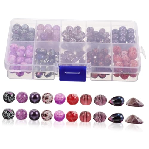 HAPINARY 1 Box Kristall Mikroglasperlen, Glasperlen, Massenware, Armband, DIY Charms, Perlen Zur Schmuckherstellung, DIY Perlen, Kleine Glasperlen, Crackle Perlen, Armband, Glasperlen, von HAPINARY