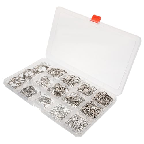 HAPINARY 1 Box Mit Hummer Schlüsselanhänger, Schmuckzubehör Set, Biegeringe Zur Schmuckherstellung, Schmuckkordelenden, Schmuckherstellungszubehör, Karabinerverschluss, Schmuckherstellung, von HAPINARY