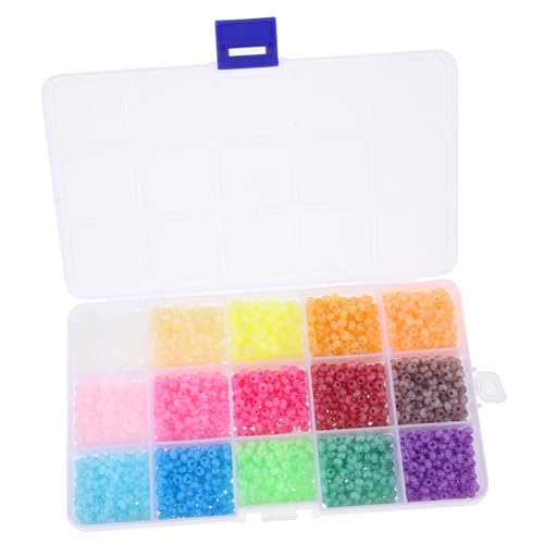 HAPINARY 1 Box Perlen Für Armbänder, Lose Perlen Zum Basteln Von Halsketten, Lose Perlen, Farbige Lose Perlen, Lose Glasperlen, Perlen Zum Basteln Von Ohrringen, Elegante Lose Perlen, von HAPINARY
