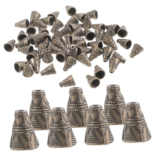 HAPINARY 1 Packung Bronzeperlen Zubehör, Metall Abstandsperlen, Schmuckherstellungsperlen, Basteln Von Charms, Perlenkappen Zubehör, Kaminperle, Perlen, Metallzubehör, Perlen Für Die von HAPINARY