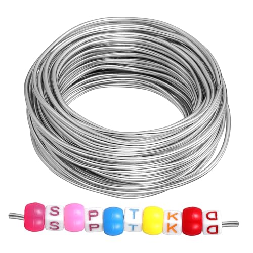 HAPINARY 1 Rolle Biegbarer Aluminiumdraht für Bastelarbeiten Flexibler Draht für Schmuckherstellung Modellbau und Floristik Leicht Langlebig und Vielseitig Einsetzbar HAPINARY 1 Rolle Biegbarer Aluminiumdraht für Bastelarbeiten Flexibler Draht für Schmuckherstellung Modellbau und Floristik Leicht Langlebig und Vielseitig Einsetzbar von HAPINARY