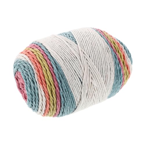 HAPINARY 1 Rolle Diy Handstrickgarn Regenbogenfarben Weiches Baumwollgarn für Häkeln Stricken und Basteln Schals Decken Kissen und Taschen Fädig für Anfänger und Projekte HAPINARY 1 Rolle Diy Handstrickgarn Regenbogenfarben Weiches Baumwollgarn für Häkeln Stricken und Basteln Schals Decken Kissen und Taschen Fädig für Anfänger und Projekte von HAPINARY