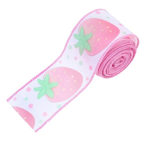 HAPINARY 1 Rolle Sommerfruchtband für Geschenkverpackungen Erdbeer Ripsband für Diy Projekte Langlebig und Vielseitig Einsetzbar Yards für Frische Sommerdekorationen und Bastelideen HAPINARY 1 Rolle Sommerfruchtband für Geschenkverpackungen Erdbeer Ripsband für Diy Projekte Langlebig und Vielseitig Einsetzbar Yards für Frische Sommerdekorationen und Bastelideen von HAPINARY