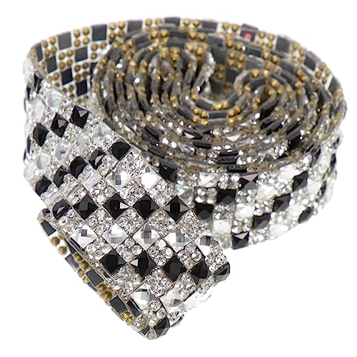 HAPINARY 1 Rolle Strassband Bling -strass - Glänzend Kleid Klebrig Hochzeit Dickes Band Funkeln Zartes Strassband Bunt Band Zum Basteln Lila Basteln Strasssteine Trimmen Aufkleber von HAPINARY