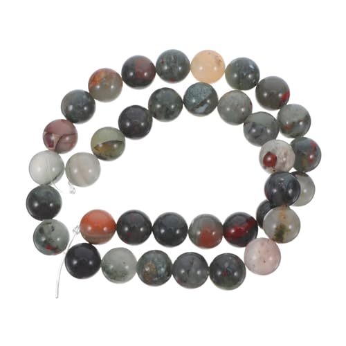 HAPINARY 1 Satz Afrikanische Blutstein Perlen Runde Lose Perlen für Diy Schmuckherstellung für Armbänder und Projekte HAPINARY 1 Satz Afrikanische Blutstein Perlen Runde Lose Perlen für Diy Schmuckherstellung für Armbänder und Projekte von HAPINARY