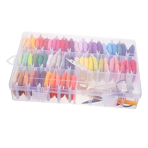 HAPINARY 1 Satz DIY Stickgarn Set für Armbänder Farben Box Zubehör für Stickerei Handarbeiten und Gestalten Praktische Nähfäden für Bastelprojekte und HAPINARY 1 Satz DIY Stickgarn Set für Armbänder Farben Box Zubehör für Stickerei Handarbeiten und Gestalten Praktische Nähfäden für Bastelprojekte und von HAPINARY
