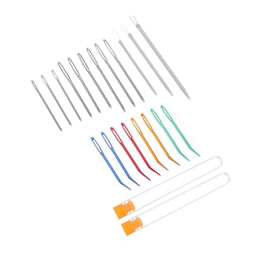HAPINARY 1 Satz Großes Öhr Nadelset mit Aufbewahrungsflasche Teiliges Set für Handarbeit Stricken Häkelprojekte und Reparaturarbeiten Vielseitig Einsetzbar von HAPINARY