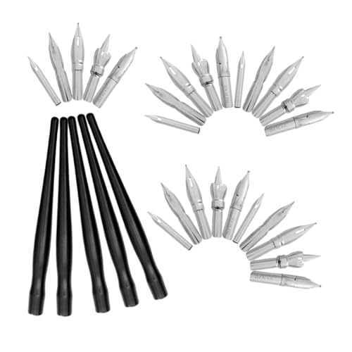 HAPINARY 1 Satz Kalligraphie Stift Set mit Ersatzfedern Ergonomischer Halter für Zeichnen Schreiben und Manga Kompatibel mit Schul Füllfederhaltern Vielseitig Einsetzbar HAPINARY 1 Satz Kalligraphie Stift Set mit Ersatzfedern Ergonomischer Halter für Zeichnen Schreiben und Manga Kompatibel mit Schul Füllfederhaltern Vielseitig Einsetzbar von HAPINARY