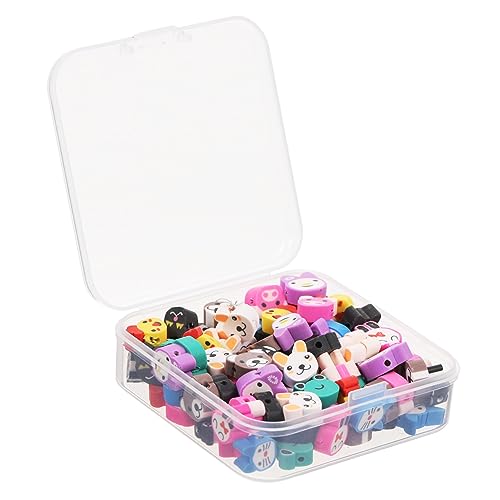 HAPINARY 1 Schachtel Cartoon Tierchen Polymer Perlen DIY Schmuckperlen für Armbänder Haarschmuck und Dekorationen Vielseitige Bastelperlen für DIY Projekte von HAPINARY