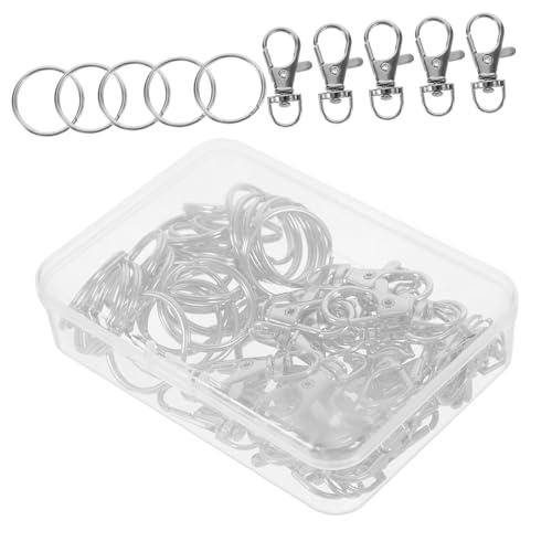 HAPINARY 1 Schachtel Lobster Clasp Schlüsselringe Teiliges für Taschen Handwerksprojekte Metall Drehverschluss für Geldbörsen Rucksäcke und Mehr für DIY und Accessoires HAPINARY 1 Schachtel Lobster Clasp Schlüsselringe Teiliges für Taschen Handwerksprojekte Metall Drehverschluss für Geldbörsen Rucksäcke und Mehr für DIY und Accessoires von HAPINARY