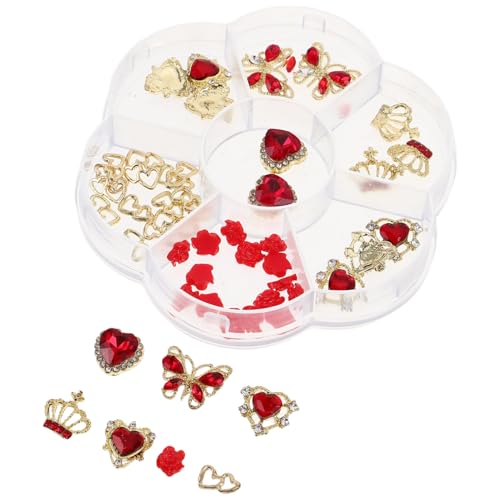 HAPINARY 1 Schachtel Nagel Charms Herz Strass Alloy Nail Art Schmuck Schmetterling Krone Mix für DIY Valentinstag Hochzeit Maniküre Zubehör Frauen HAPINARY 1 Schachtel Nagel Charms Herz Strass Alloy Nail Art Schmuck Schmetterling Krone Mix für DIY Valentinstag Hochzeit Maniküre Zubehör Frauen von HAPINARY