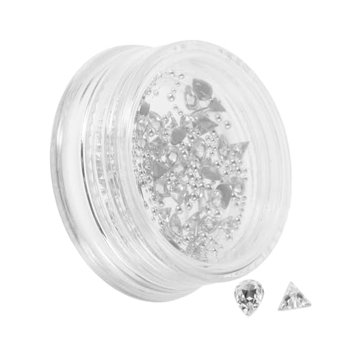 HAPINARY 1 Schachtel Nagelkunst Schmetterlingszirkon Nagelkristalle Strass schmetterling nagel schmuck Nagelschmuck und Charms Kristall-Schmetterlingsanhänger Nageljuwelen Harz Transparent von HAPINARY