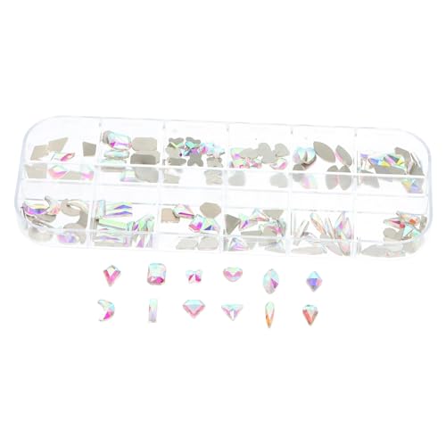HAPINARY 1 Schachtel Nail Charms aus Flachboden Strasssteine für Nagelkunst Verschiedene für Designs Langlebige Dekorationen für Nägel DIY Maniküre und Einzigartigen Stil HAPINARY 1 Schachtel Nail Charms aus Flachboden Strasssteine für Nagelkunst Verschiedene für Designs Langlebige Dekorationen für Nägel DIY Maniküre und Einzigartigen Stil von HAPINARY