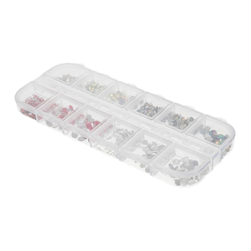 HAPINARY 1 Schachtel Wasserfeste Strasssteine Nägel Nail Art Dekorationen für Gelnägel DIY Maniküre Schmuck Nagelzubehör Glitzersteine Nägel Nageldesigner Accessoires von HAPINARY