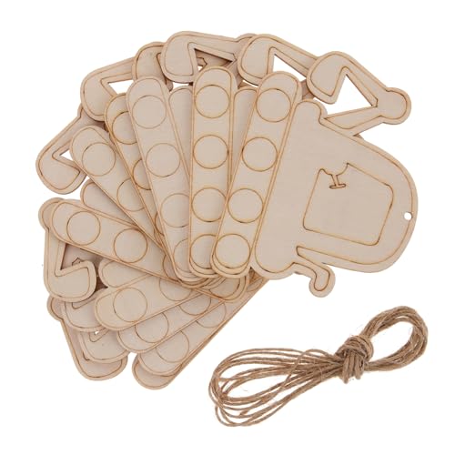 HAPINARY 1 Set Bagger Holzspäne, Holzscheiben, Dekorative Holzscheiben, Holzscheiben Für Tafelaufsätze, DIY Holzhandwerk, Unbehandelte Holzscheiben, DIY Zubehör, Bagger Holzscheiben, DIY von HAPINARY