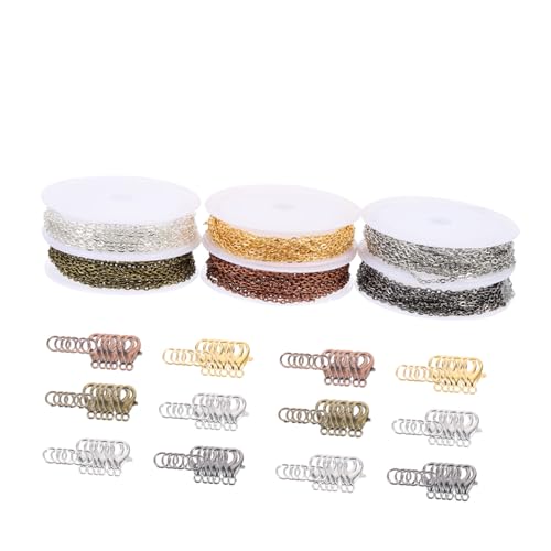 HAPINARY 1 Set Flache Presskreuzkette, Schmuckherstellungskette, Halskettenkette, DIY Bastelkette, DIY Halskettenmaterial, Ketten Zur Schmuckherstellung, Schmuckherstellung, Biegeringe, von HAPINARY
