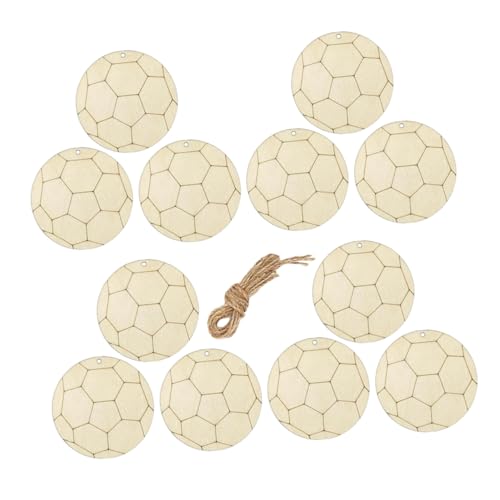 HAPINARY 1 Set Fußball Ornament Anhänger, Holzausschnitte, Unfertige Bastelausschnitte, Holzornament Bastelarbeiten, Selbstgemachte Ornament Kits, Holzausschnitt Anhänger, Holzverzierungen HAPINARY 1 Set Fußball Ornament Anhänger, Holzausschnitte, Unfertige Bastelausschnitte, Holzornament Bastelarbeiten, Selbstgemachte Ornament Kits, Holzausschnitt Anhänger, Holzverzierungen von HAPINARY