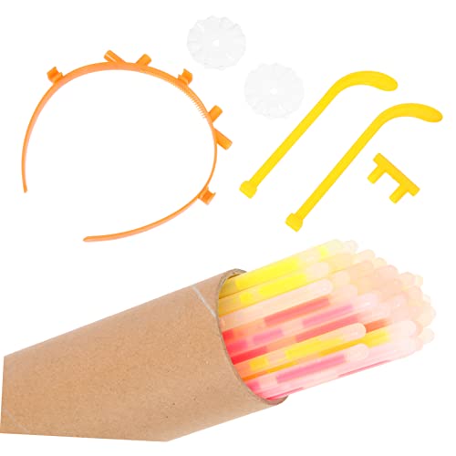 HAPINARY 1 Set Leuchtstäbe, Partygeschenke, Leuchtende Halskette Für Kinder, Leuchtender Kopfschmuck, Leuchtstab Für Partys, Dunkle Partyzubehöre, Partyspielzeug, Leuchtstäbe, Leuchtendes von HAPINARY